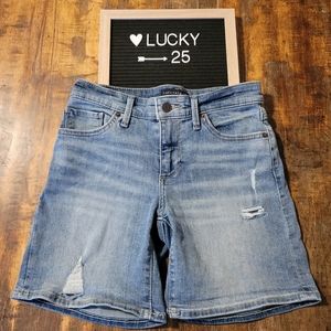 Lucky Brand The Roll Up Denim Shorts, Size 0/25